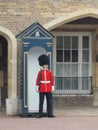 11 September 2022 - London UK: Guard on duty in Friary Court St James's Palace