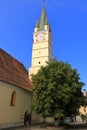 September 6 2021 - Medias, Mediasch in Romania: Medieval fortified church Royalty Free Stock Photo