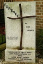 September 11 Memorial in the front of the church