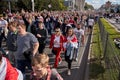 September 15 2020 Minsk Belarus Largest peaceful demonstration in Minsk