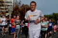 September 15, 2019 Minsk Belarus Half Marathon Minsk 2019 Running in the city Royalty Free Stock Photo