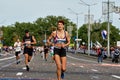 September 15, 2018 Minsk Belarus Half Marathon Minsk 2019 Running in the city Royalty Free Stock Photo