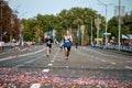 September 15, 2018 Minsk Belarus Half Marathon Minsk 2019 Running in the city Royalty Free Stock Photo