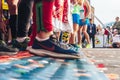 September 15, 2018 Minsk Belarus Half Marathon Minsk 2019 Running in the city Royalty Free Stock Photo