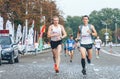 September 9, 2018 Minsk Belarus Half Marathon Minsk 2018 Running in the city Royalty Free Stock Photo