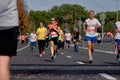 September 15, 2018 Minsk Belarus Half Marathon Minsk 2019 Running in the city Royalty Free Stock Photo