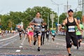 September 15, 2018 Minsk Belarus Half Marathon Minsk 2019 Running in the city Royalty Free Stock Photo