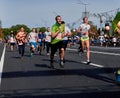 September 15, 2019 Minsk Belarus Half Marathon Minsk 2019 Running in the city Royalty Free Stock Photo