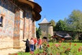 September 9 2021 - Moldovita, Romania: The Moldovita Monastery, Romania. One of Romanian Orthodox monasteries in southern Bucovina