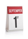 September Month Days Calendar First Day