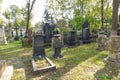 September 12, 2019 Moscow Don Monastery. - Old cemetery and many old graves