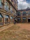 8 September, 2019-Mysore, India: Open hall inside Mysore Royal Palace in Mysore, India