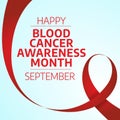 National Blood Cancer Awareness Month design template good for greeting.