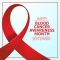 National Blood Cancer Awareness Month design template good for greeting.