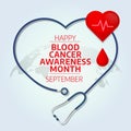 National Blood Cancer Awareness Month design template good for greeting.