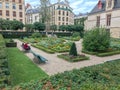 Jardin de l`Hotel de Sens in Paris