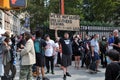 September 11, 2021: People on the street at the World Trade Center on 9-11-2021 rallying and protesting against the U S Government