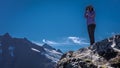 September 1, 2016, Photographer shooting pictures near Portage Glacier, Alaska Royalty Free Stock Photo