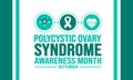 September is Polycystic Ovary Syndrome Awareness Month background template. Holiday concept. background, banner