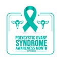 September is Polycystic Ovary Syndrome Awareness Month background template. Holiday concept. background, banner