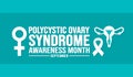 September is Polycystic Ovary Syndrome Awareness Month background template. Holiday concept. background, banner