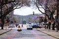 September 29 2022 - Pretoria, South Africa: Traffic intersection in the city center Royalty Free Stock Photo