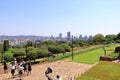 September 29 2022 - Pretoria, South Africa: View over Pretoria city from the Union Buildings near the Nelson Mandela Monument