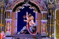 01 September 2022, Pune, Maharashtra, India, Beautiful idol of Lord Ganesh installed by Bhausaheb Rangari Ganpati during Ganesh
