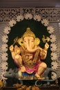 01 September 2022, Pune, Maharashtra, India, Beautiful idol of Lord Ganesh installed by Guruji Talim Ganpati during Ganesh