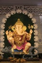 01 September 2022, Pune, Maharashtra, India, Beautiful idol of Lord Ganesh installed by Guruji Talim Ganpati during Ganesh