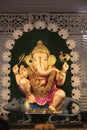 01 September 2022, Pune, Maharashtra, India, Beautiful idol of Lord Ganesh installed by Guruji Talim Ganpati during Ganesh