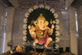 01 September 2022, Pune, Maharashtra, India, Beautiful idol of Lord Ganesh installed by Guruji Talim Ganpati during Ganesh