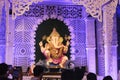 02 September 2022, Pune, Maharashtra, India, Beautiful idol of Lord Ganesh installed by Guruji Talim Ganpati during Ganesh