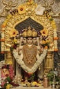 2 September 2022, Pune, Maharashtra, India, The Shri Datta Mandir is the first temple of Lord Dattatreya of Bhakti Bharat, built