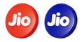 September 2, 2023. Reliance Jio Infocomm Limited logo, Jio, is an Indian mobile network operator. Logo 3D Illustration