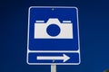 September 2, 2016 - Road Sign pointing out Scenic View Spot for photos, Alaska backroads Royalty Free Stock Photo