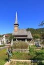 September 8 2021 - Rozavlea, Romania: traditional church of northern Romania