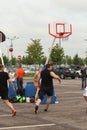 September 9, 2018, Russia, St. Petersburg, street basketball competition