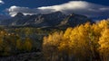 September 28, 2016 - San Juan Mountains In Autumn, near Ridgway Colorado - off Hastings Mesa, dirt road to Telluride, CO16 - San J Royalty Free Stock Photo