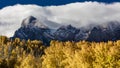 September 28, 2016 - San Juan Mountains In Autumn, near Ridgway Colorado - off Hastings Mesa, dirt road to Telluride, CO16 - San J Royalty Free Stock Photo