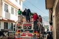 september 29, 2023 - San Pedro la Laguna, Guatemala chicken bus