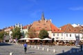 September 5 2021 - Sibiu, Hermannstadt, Romania: Area around the Bridge of Lies Podul Minciunilor Sibiu, Transylvania, Romania