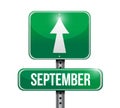 September sign illustration design Royalty Free Stock Photo