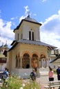 September 12 2021 - Sinaia in Romania: The old Church at the Sinaia Monastery in Transylvania Royalty Free Stock Photo