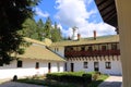 September 12 2021 - Sinaia in Romania: The old Church at the Sinaia Monastery in Transylvania Royalty Free Stock Photo