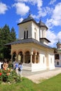 September 12 2021 - Sinaia in Romania: The old Church at the Sinaia Monastery in Transylvania Royalty Free Stock Photo