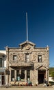 September 15, 2018 - Skagway, AK: Facade of historic Arctic Brotherhood Hall.