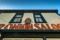 September 15, 2018 - Skagway, AK: Front facade of The Red Onion Saloon, a former brothel. Royalty Free Stock Photo