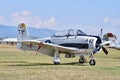 The T-28 Trojan plane from the Red Bull aerobatic team Royalty Free Stock Photo