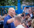 September 2 St. Petersburg, Russia. On the holiday `day of knowledge` Nikolai Valuev.